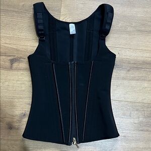 Black Sculpting Waist Trainer Tank Top